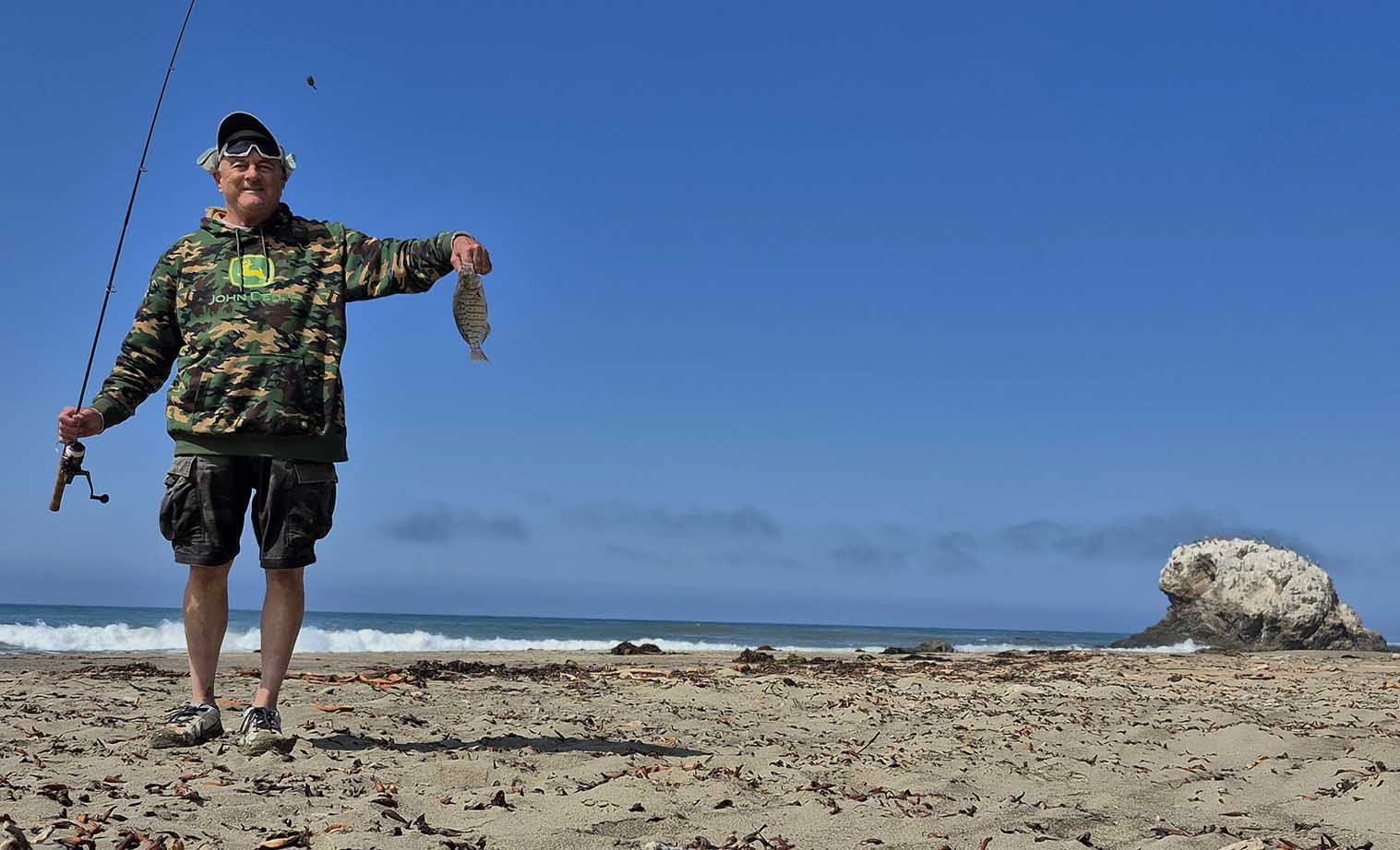 Dufish caught a few 2-taco barred surfperch near Cambria CA 9/15/2025