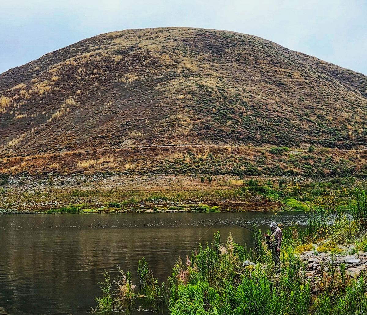 My favorite coastal overcast weather for largemouth bass fishing but caught none at Diamond Valley Lake 6/10/2023