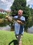 Brad R. caught this bass in a mosquito pond behind his house in Floriday 8/2019 