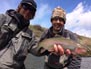 Brad with a chunky rainbow he caught while flyfishing a river somewhere in North America 7/2014