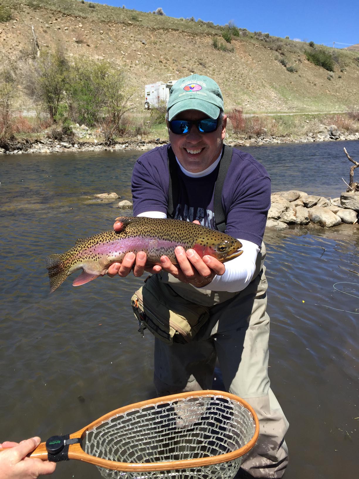 Brad R. caugt this wild rainbow trout from a river somewhere in the western U.S. 5/2015