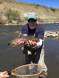 Brad R. caugt this wild rainbow trout from a river somewhere in the western U.S. 5/2015