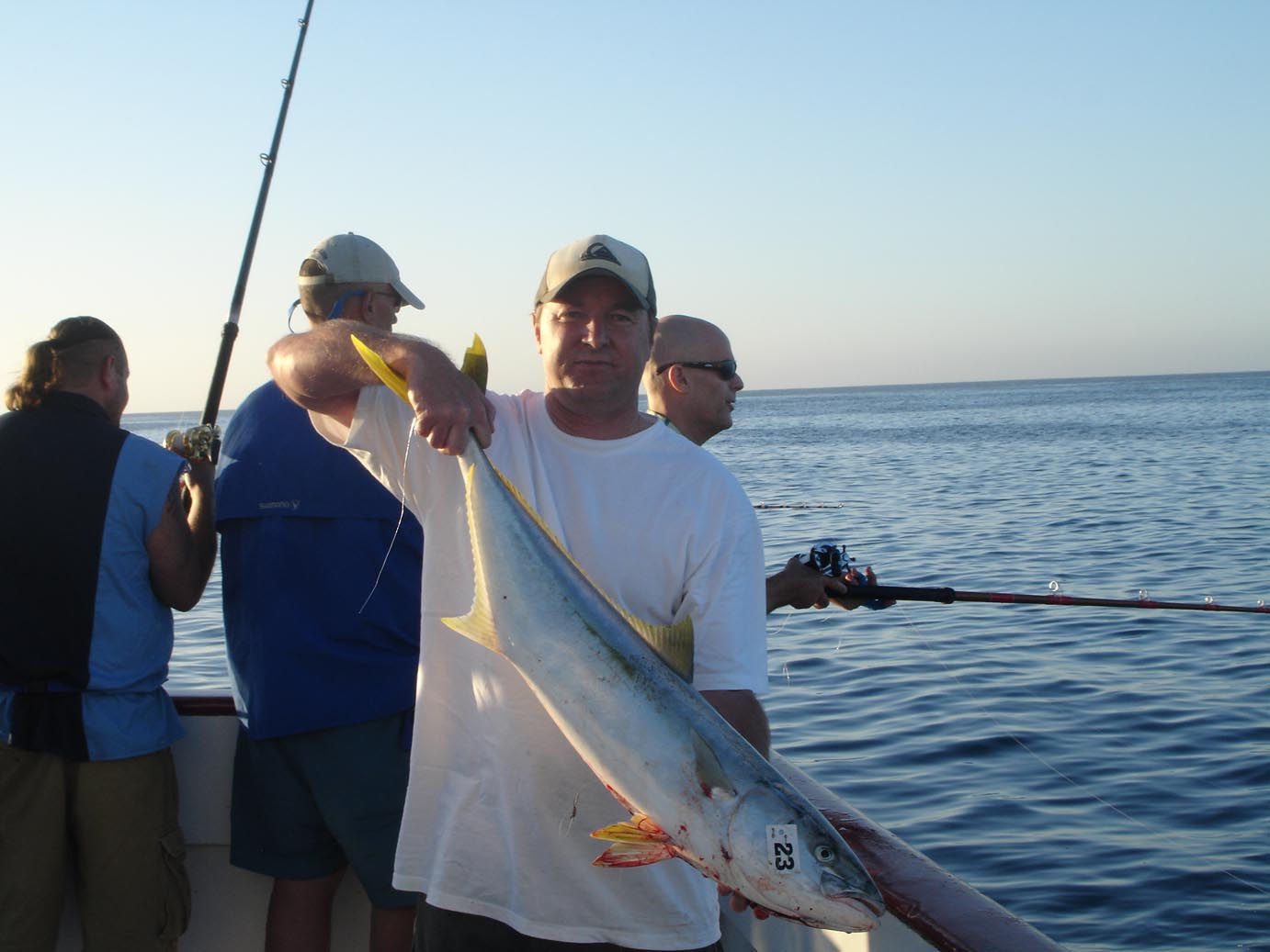 Breakwall Doug with a yellowtail caught at San Clemente Island 2010.