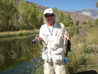 Jim L. with a nice catch of rainbow trout at Owens River above Pleasant Valley Lake 9/26/2009. 