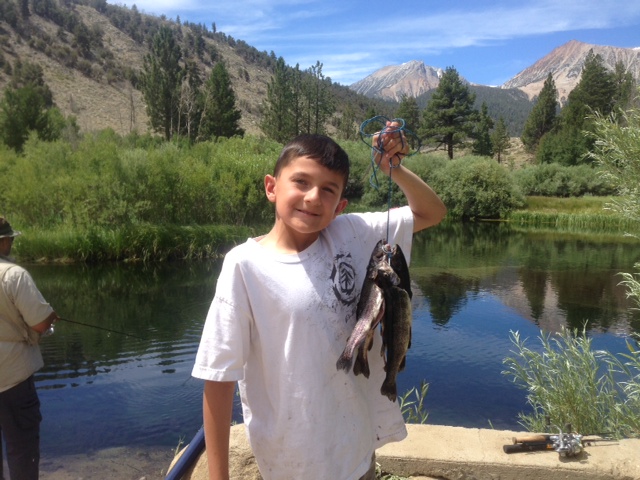 Gabriel L. went to the Eastern Sierra and caught stringers of trout at all the lakes and streams he fished 7/2014 