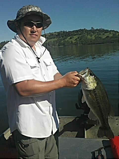 Wook with a dandy bass caught at Lake Amador 4/2012