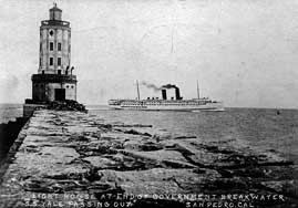 Angel's gate with SS Catalina heading out.