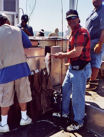 Breakwall Don's sand bass, MDR trip, 7/2004