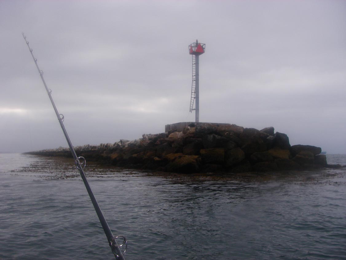 Light tower at the west end of the Federal Breakwall, Angels Gate 6/24/2009