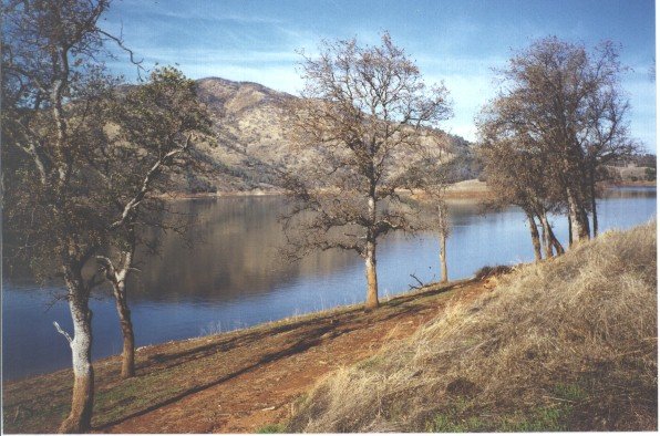 Glory Hole at New Melones Reservoir on Thanksgiving 1999