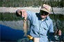 Breakwall Jerry took this Kodachrome slide of Mike Dufish's golden trout caught at his favorite golden trout lake back in 1989.  It was scanned in with an HP G4050 scanner.