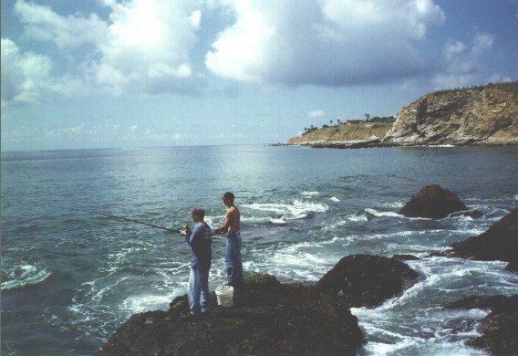 Opaleye Point platform rock, 4/5/1998