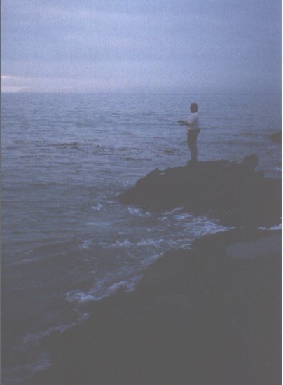 Breakwall Darryl fishing The Plank near Marineland