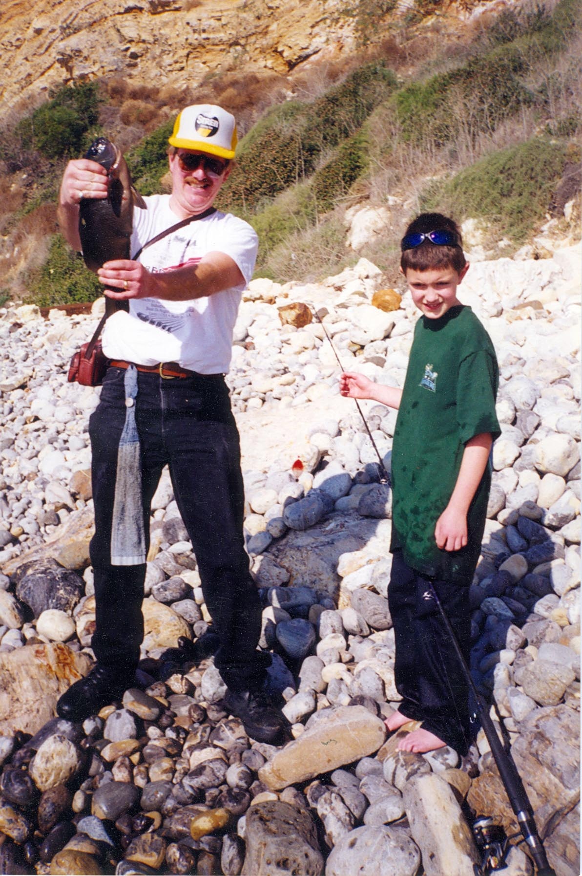 Raz caught the biggest opaleye of the day weighing in at 4 1/2 lbs at Opaleye Point 1998