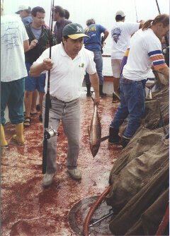 You know it's a great day when the deck is covered with tuna blood, 10/1996