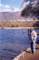 Uncle Sam fishing Yucaipa Park upper lake, 12/23/2002