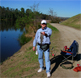 Mike Dufish lands 2lb class rainbow trout from Laguna Niguel Lake while using an inflated nightcrawler 1/12/2011