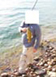 Hooky lands a smallmouth bass while using a dropshotted worm at Diamond Valley Lake 4/4/2012