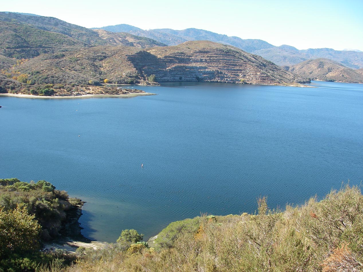 View of Lake Silverwood from the dirt road at the back 11/7/2012  