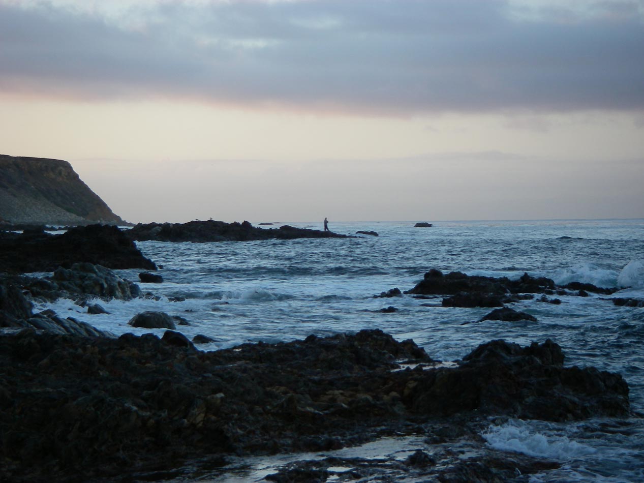 Fellow fisherman trying his luck off Palos Verdes 10/30/2013