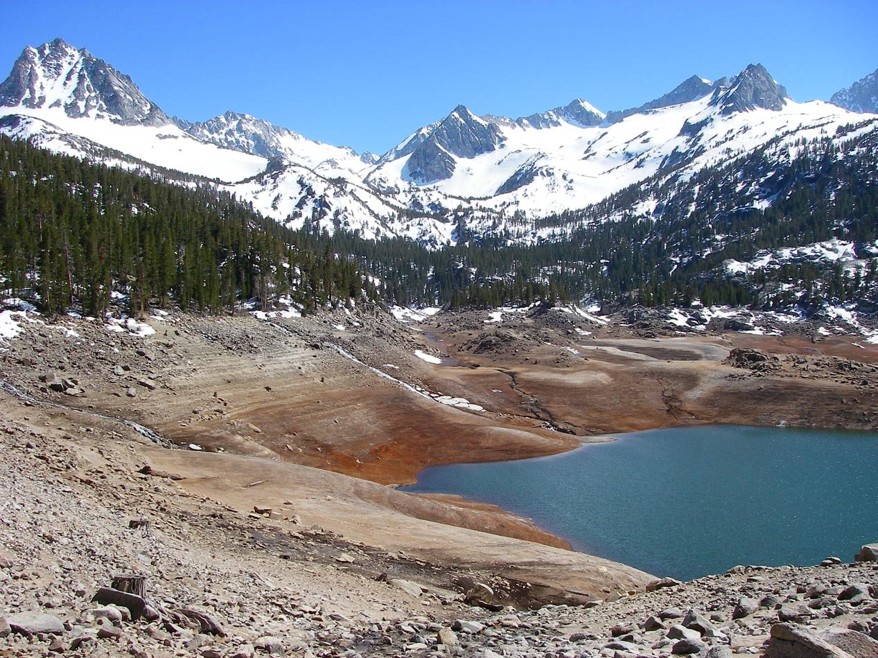 South Lake near Bishop was lowered for dam maintenance 6/14/2011