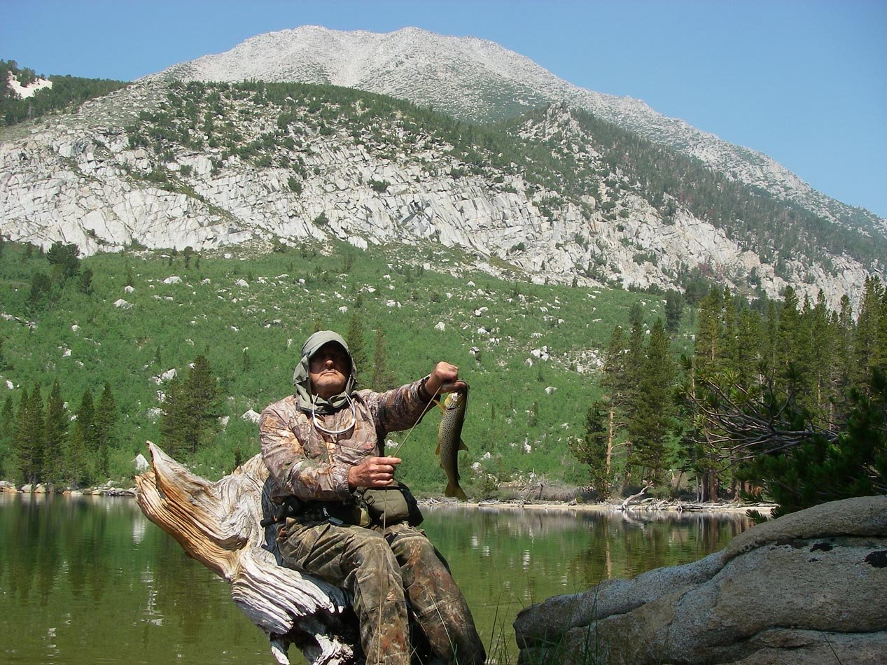 Mike Dufish's biggest brown trout of the week stay at Secret Brown Trout Lake weighed 1-8, 7/26/2018 