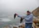 Mike Dufish caught 2 3-taco opaleye at Palos Verdes during high surf event and six-foot tide 1/25/2020