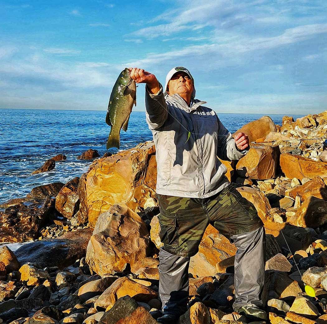 Mike Dufish caught a 3-lb opaleye, largest in many years, at Palos Verdes 2/18/2023