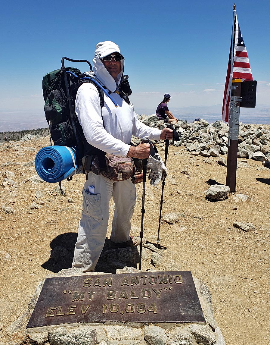Summit of Mt. Baldy 7 1/2 hours up Bowl Trail 7/4/2021
