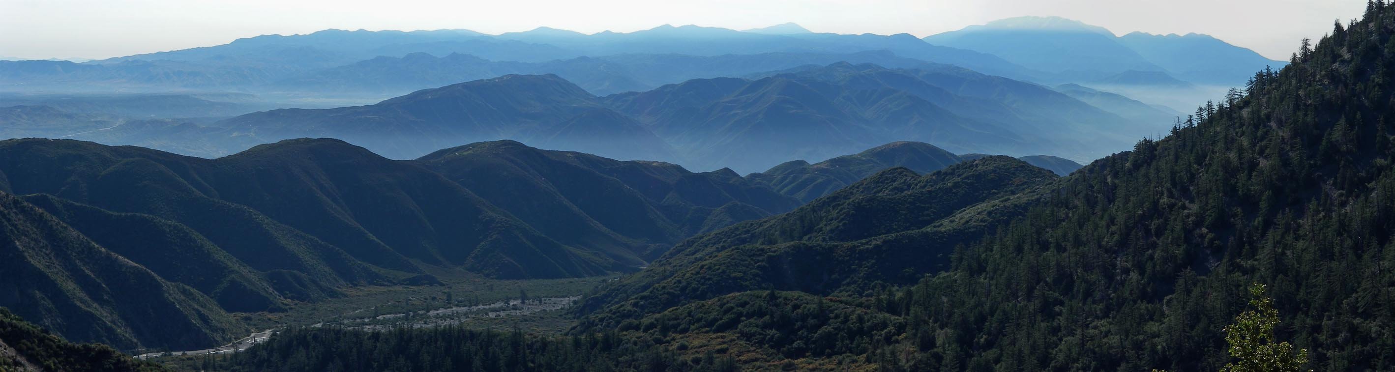 Panorama of San Bernardino Mountains and Cajon Pass 5/9/2020
