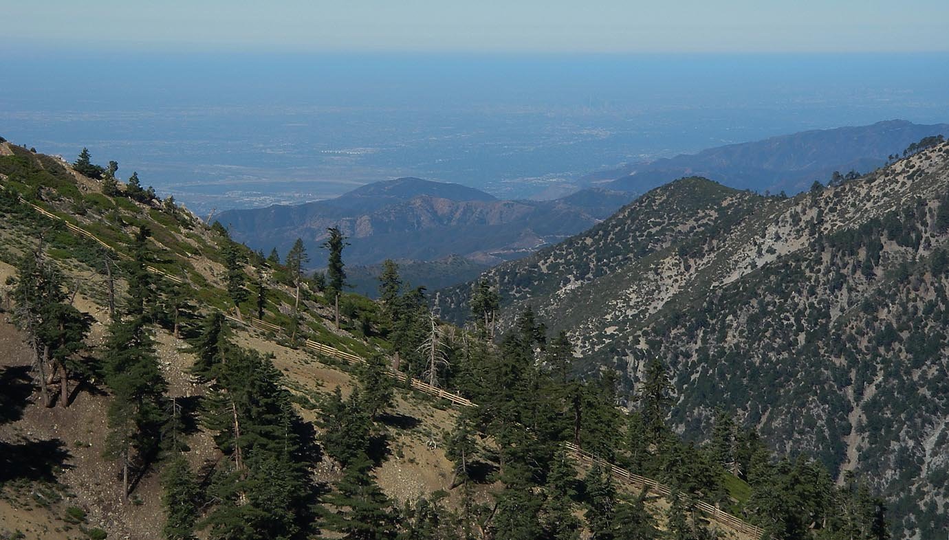 View of Los Angeles and Pacific Ocean from Thunder Mountain 7/18/2020 