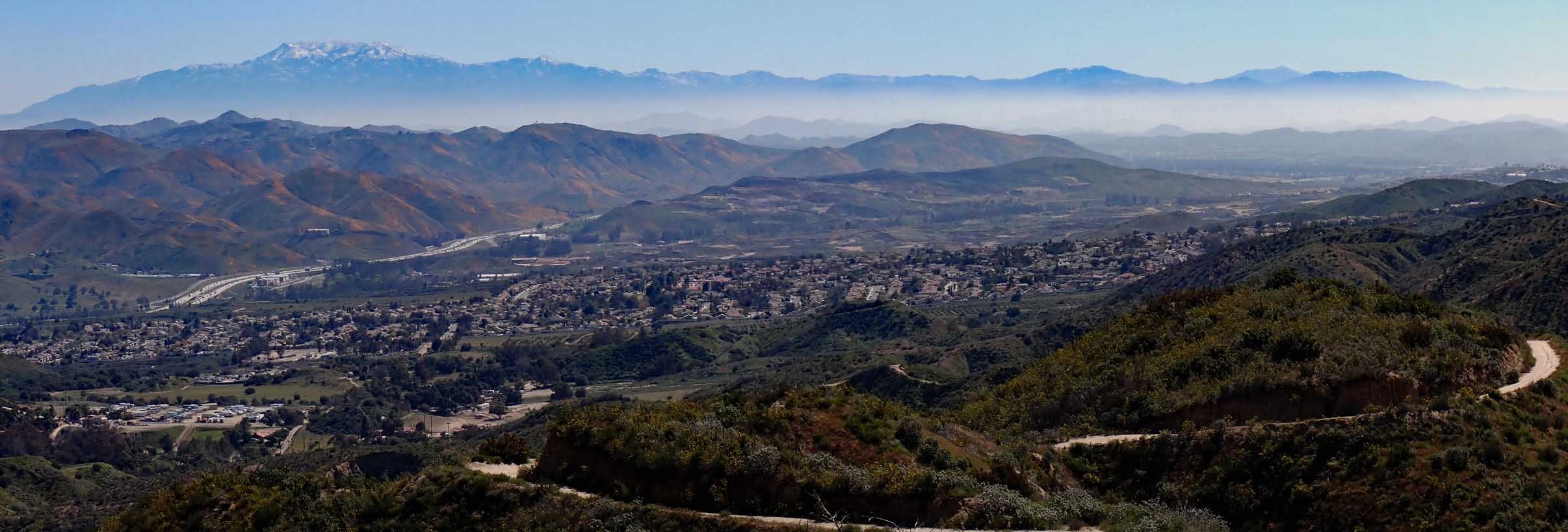 Peninsular Range in the backgroud, my 'hood in the foreground 4/1/2021