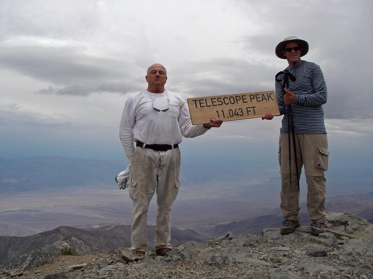 Summit of Telecope Peak overlooking Death Valley with Steve G. 
6/23/2021