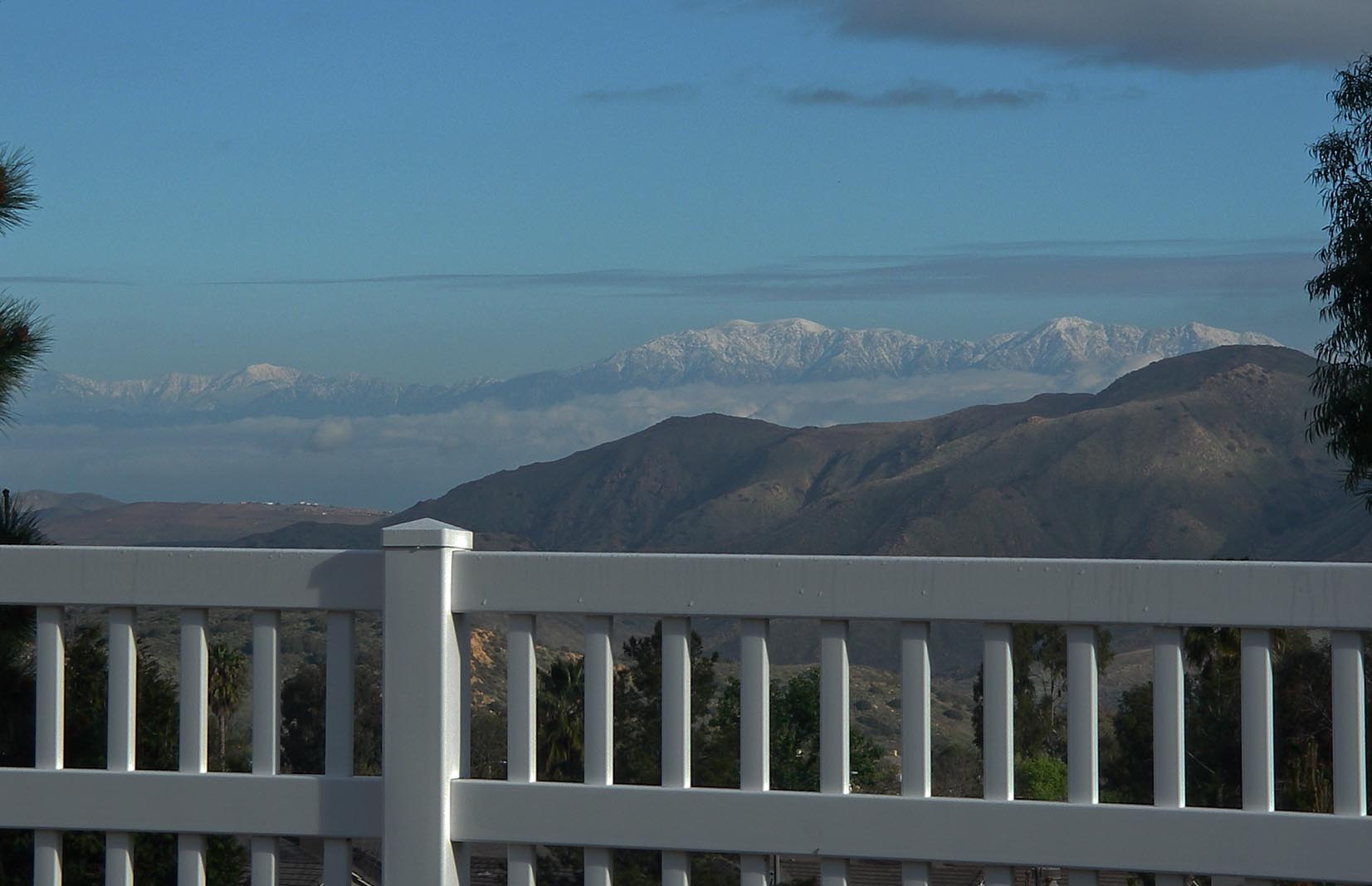 Spring snowstorm over the San Gabriels seen from my back door 3/24/2020