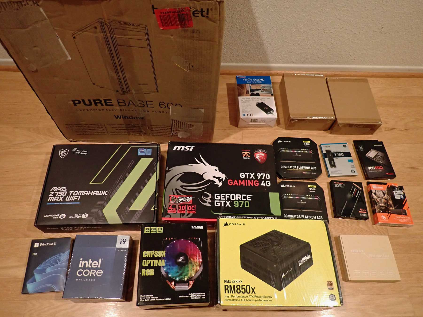 My new computer build Win 11 Pro on Core I9 14th Gen 11/7/2022