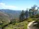 Switchback trail down