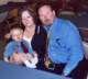 My sister Tracey and hubby Ron with grandson Thayne at Our Mom's funeral in Modesto 11/2006
