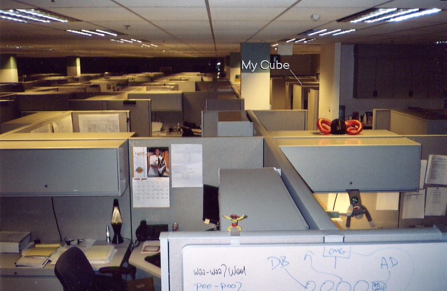 Cube farm at my data center 11/2005