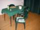 My old dining table and chairs with tablecloth 12/18/07