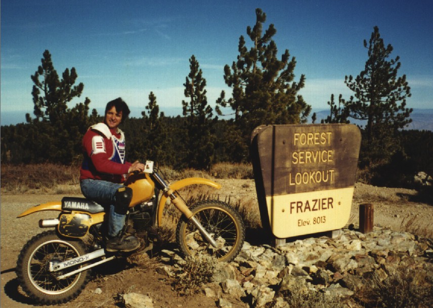 Don S. climbed Frazier Mountain on his '83 YZ490, 1/2000