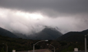 Fog rolling over Trabuco Peak as seen from my driveway 4/9/2007