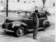 Dad's 1940 Ford he bought after returning from WW2, his buddy Newton standing by