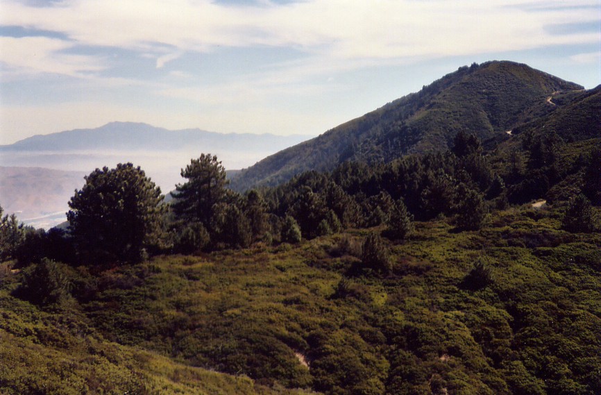 View looking east from Santa Ana Mountains to Mt. San Jacinto 9/2006