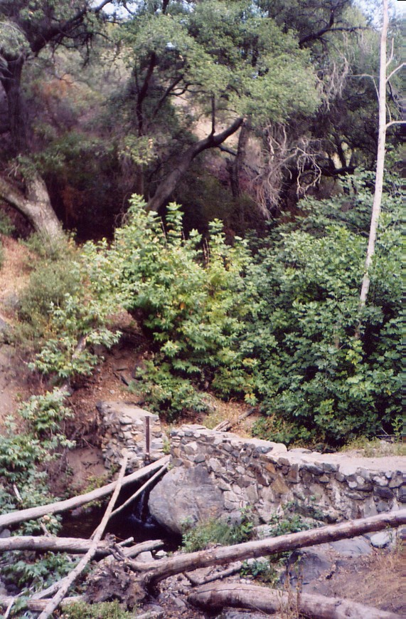Rock dam along Holy Jim Trail 9/2006