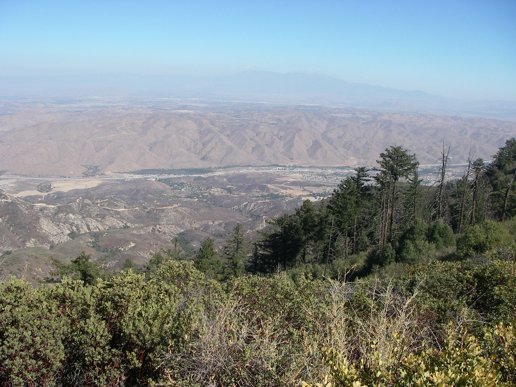 Looking east, Santa Ana Mountains motorcycle ride 11/12/2007
