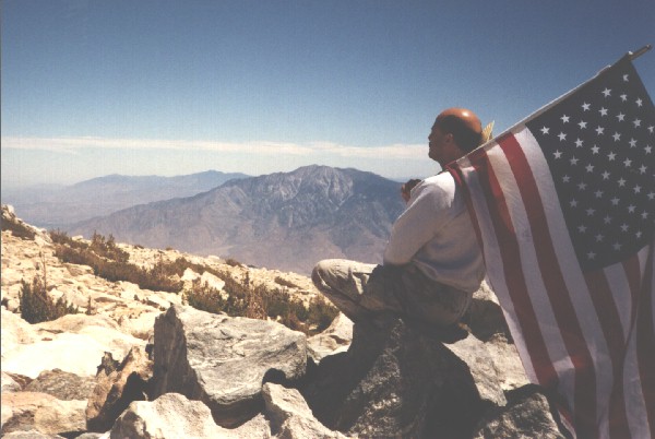 Dufish atop 11,500 ft. Mt. San Gorgonio, 7/2000