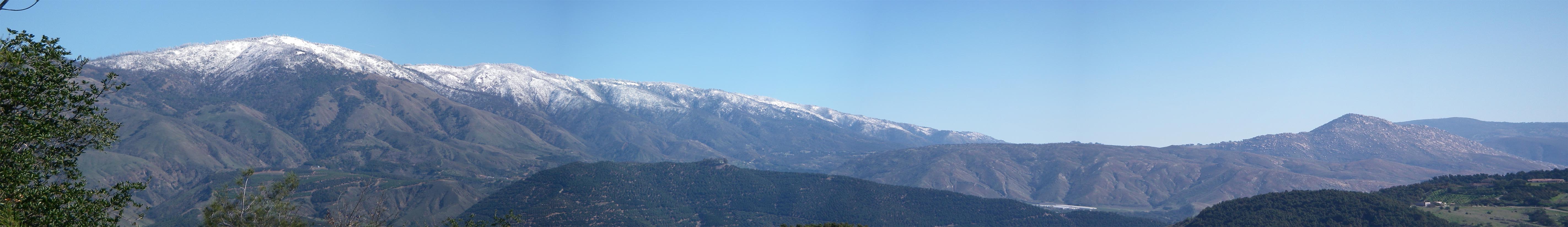 Panorama view of Palomar Mountain 2/10/2009
