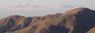 Mt. Baldy, Cucamonga Peak and Lytle Peak with Mt. Estelle in the foreground as seen from my back yard 2/14/09.