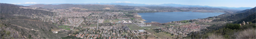 Panorama view of the mountains of Southern California from Ortega Highway 2/19/2009.