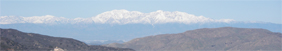 San Gabriel Mountains seen from Ortega Highway 2/19/2009.